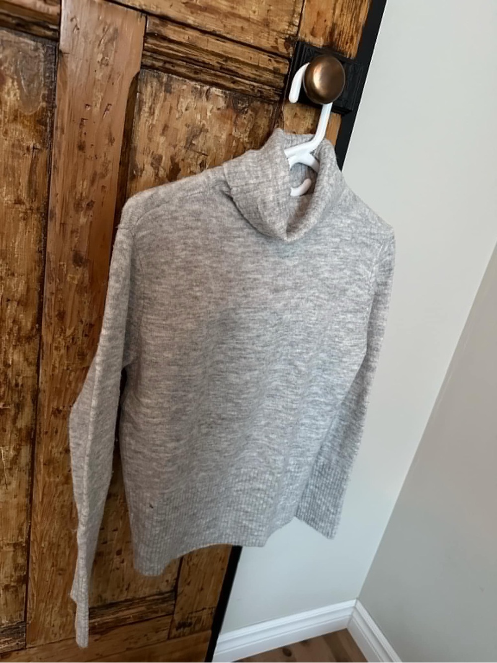 twik Light Gray Turtleneck Sweater